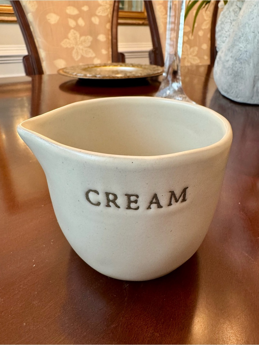 NEW Hearth & Hand Cream Ceramic Pourer - Off-White